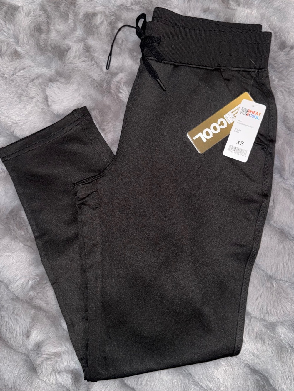 Women's Black Jogger Sweatpants with Drawstring Waist NWT!